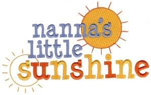 Picture of Nannas Little Sunshine Machine Embroidery Design