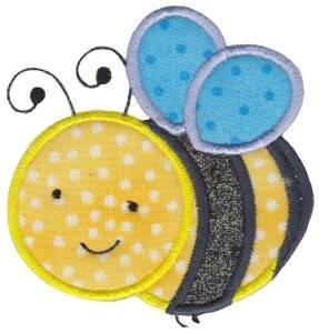 Picture of Bumblebee Applique Machine Embroidery Design