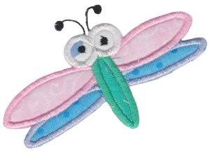 Picture of Spring Dragonfly Applique Machine Embroidery Design
