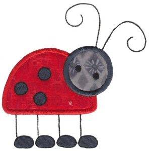 Picture of Cute Ladybug Applique Machine Embroidery Design
