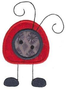 Picture of Ladybug Applique Machine Embroidery Design