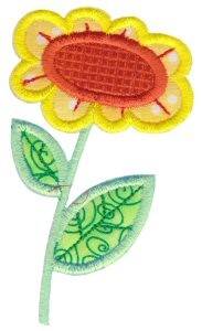Picture of Spring Flower Applique Machine Embroidery Design