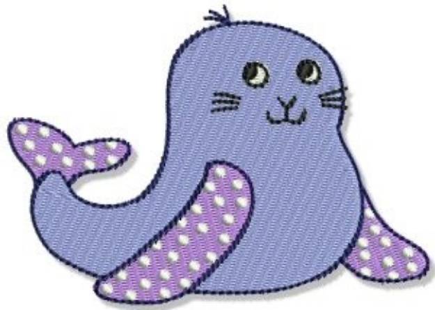 Picture of Playtime Seal Machine Embroidery Design