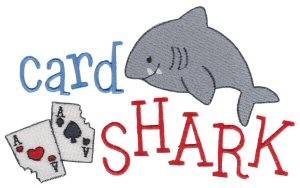 Picture of Tiny Tot Card Shark Machine Embroidery Design