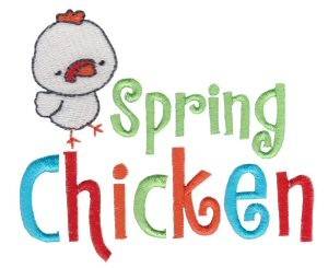 Picture of Tiny Tot Spring Chicken Machine Embroidery Design