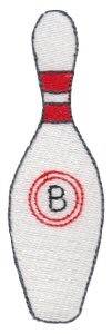 Picture of Bowling Pin Machine Embroidery Design