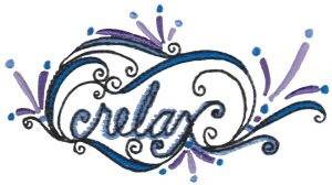 Picture of Relax Swirls Machine Embroidery Design