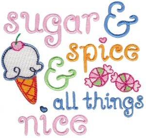 Picture of Sugar & Spice Machine Embroidery Design