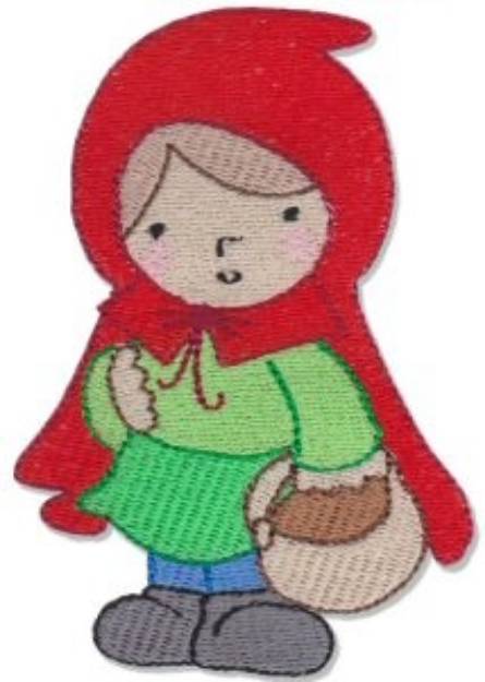 Picture of Red Riding Hood Machine Embroidery Design