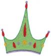 Picture of Green Crown Machine Embroidery Design