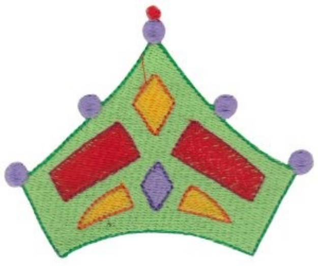 Picture of Jeweled Crown Machine Embroidery Design