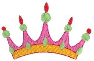 Picture of Spiked Crown Machine Embroidery Design