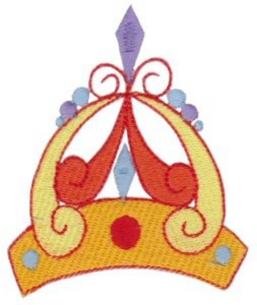 Picture of Curly Crown Machine Embroidery Design