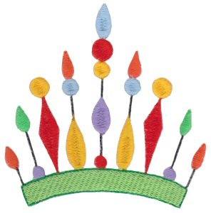 Picture of Spikey Crown Machine Embroidery Design