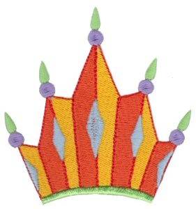 Picture of Diamond Crown Machine Embroidery Design