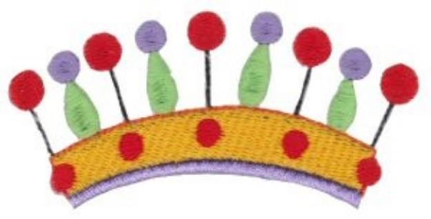 Picture of Ball Crown Machine Embroidery Design
