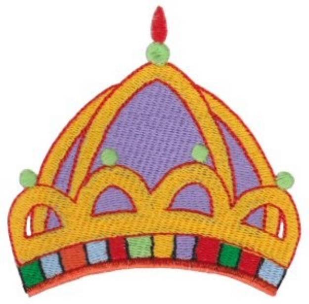 Picture of Dome Crown Machine Embroidery Design
