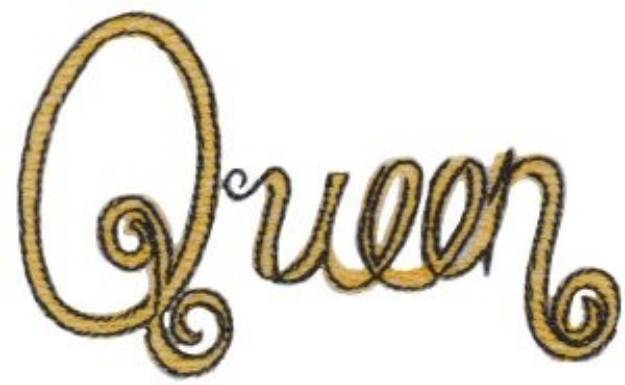 Picture of Queen Machine Embroidery Design