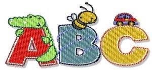 Picture of School ABC Machine Embroidery Design