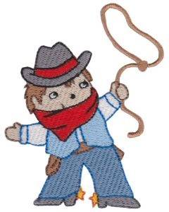 Picture of Cowboy Boy Machine Embroidery Design