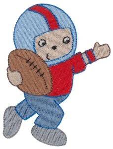 Picture of Football Boy Machine Embroidery Design
