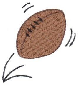 Picture of Football Ball Machine Embroidery Design