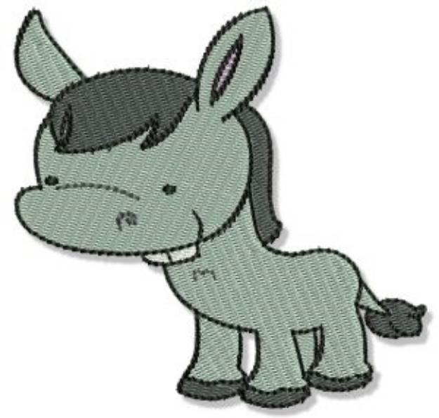 Picture of Farm Donkey Machine Embroidery Design
