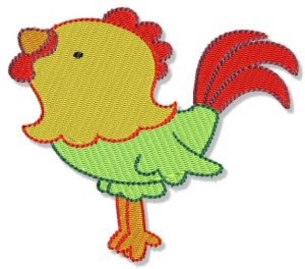 Picture of Farm Rooster Machine Embroidery Design
