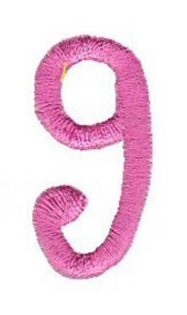 Picture of Number 9 Machine Embroidery Design