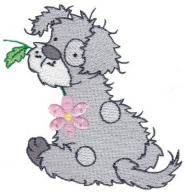 Picture of Scruffy Dog Machine Embroidery Design
