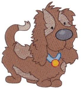 Picture of Brown Dog Machine Embroidery Design
