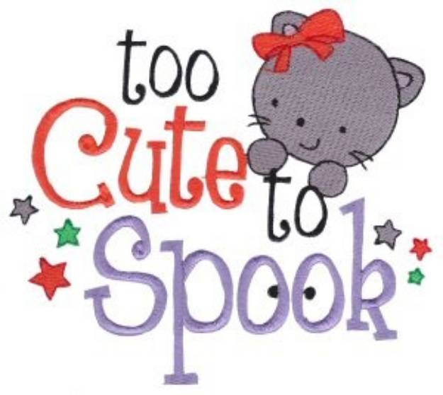 Picture of Too Cute To Spook Machine Embroidery Design