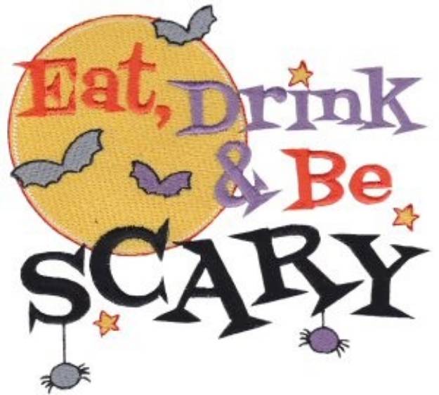 Picture of Eat, Drink & Be Scary Machine Embroidery Design