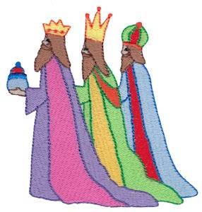 Picture of Nativity Three Wise Men Machine Embroidery Design