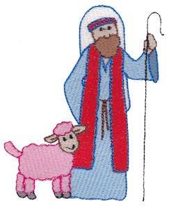 Picture of Nativity Shepherd Machine Embroidery Design