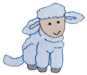 Picture of Nativity Lamb Machine Embroidery Design