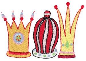 Picture of Nativity Crowns Machine Embroidery Design