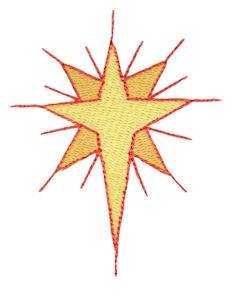 Picture of Nativity Star Of Bethlehem Machine Embroidery Design