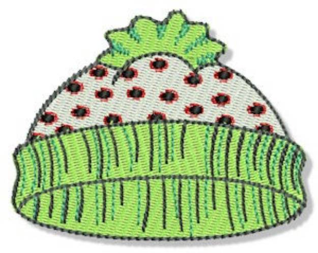 Picture of Christmas Stocking Cap Machine Embroidery Design