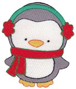 Picture of Jolly Christmas Penguin Machine Embroidery Design