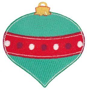 Picture of Jolly Christmas Ornament Machine Embroidery Design