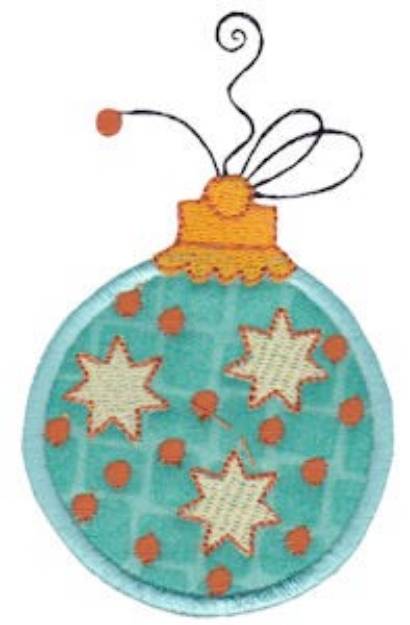 Picture of Whimsical Ornament Applique Machine Embroidery Design