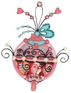 Picture of Fancy Applique Ornament Machine Embroidery Design