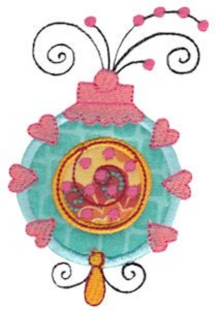 Picture of Fancy Ornament Applique Machine Embroidery Design