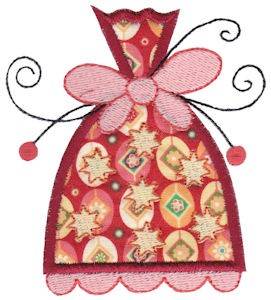 Picture of Whimsical Applique Ornament Machine Embroidery Design