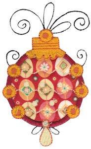 Picture of Decorative Whimsical Applique Ornaments Machine Embroidery Design