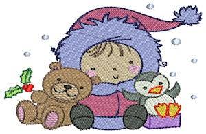 Picture of Little Eskimo Animal Friends Machine Embroidery Design
