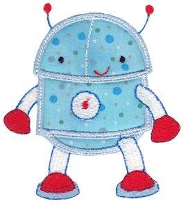 Picture of Robot Applique Machine Embroidery Design