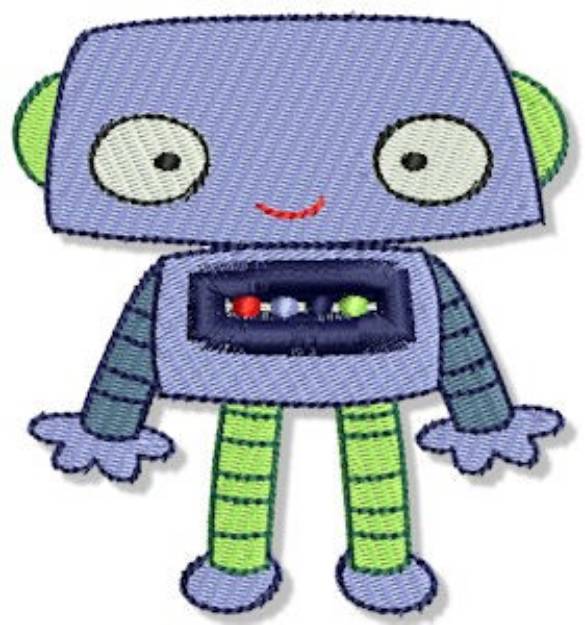 Picture of Silly Robot Machine Embroidery Design