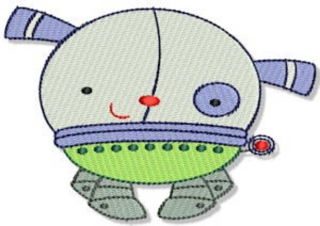 Picture of Robot Puppy Machine Embroidery Design